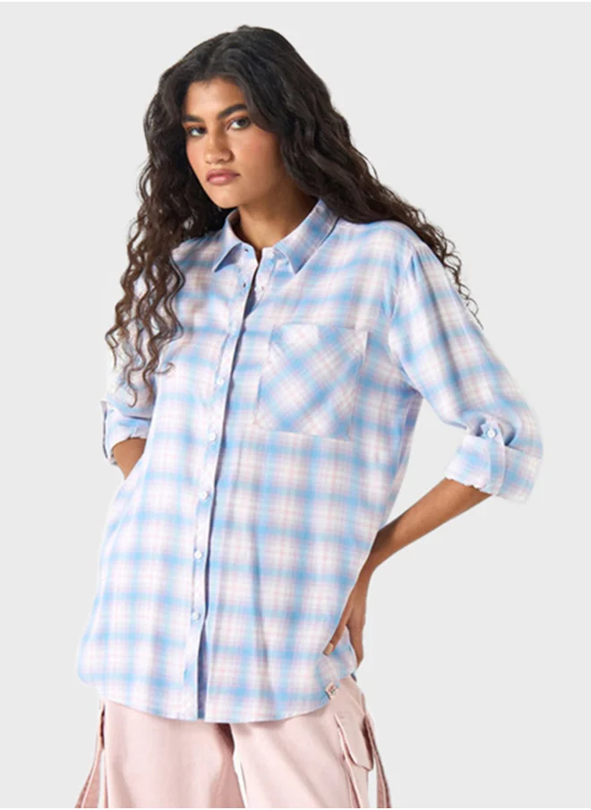 لي كوبر Checked Button Down Shirt