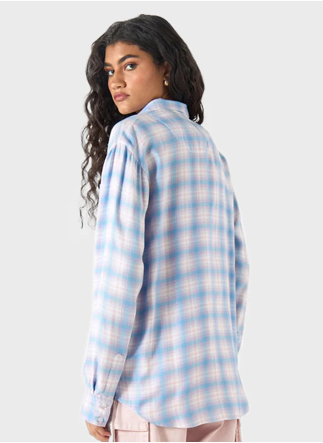 لي كوبر Checked Button Down Shirt