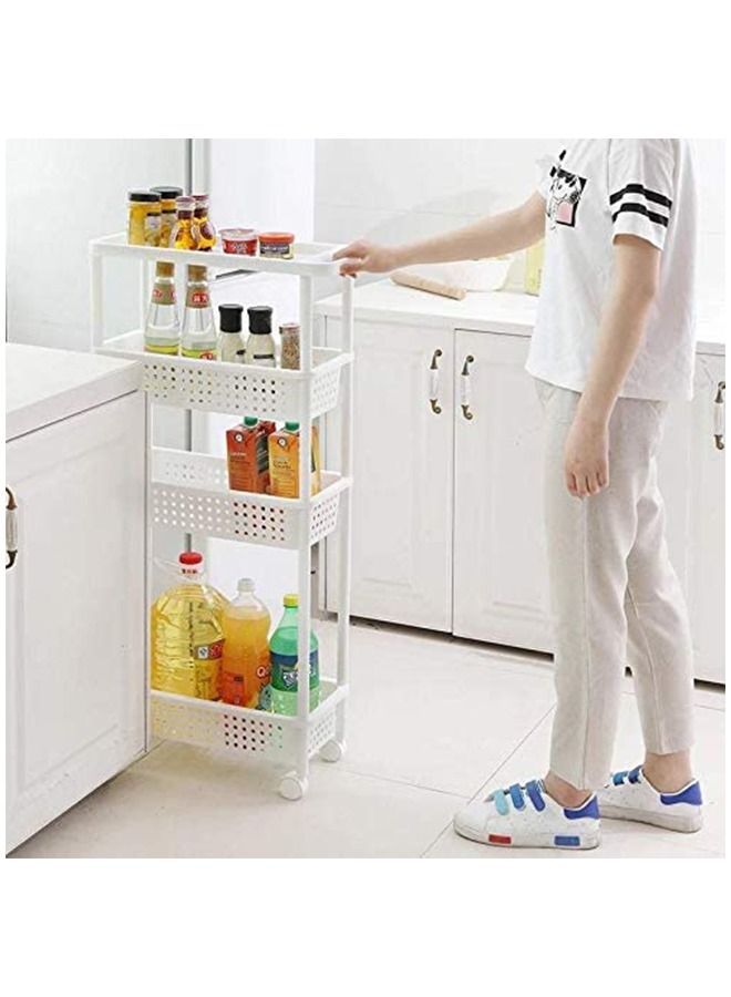 ياميم رف تخزين من أربع طبقات للمطبخ والحمام وغرفة النوم - Image 2