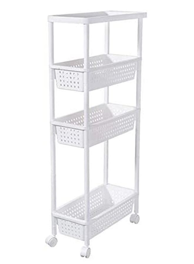 ياميم رف تخزين من أربع طبقات للمطبخ والحمام وغرفة النوم - Image 3