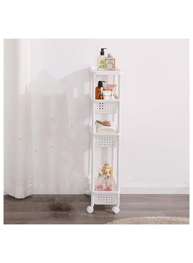 ياميم رف تخزين من أربع طبقات للمطبخ والحمام وغرفة النوم - Image 1