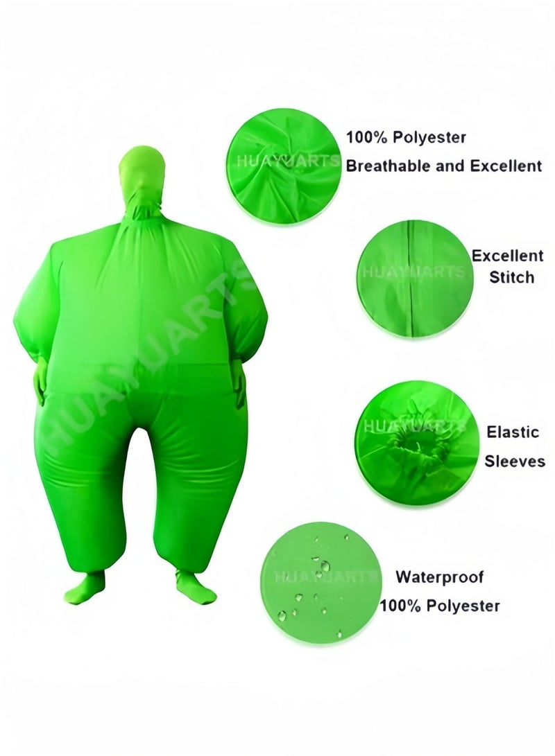 Halamodo Inflatable Masquerade Jumpsuit Costume Adult Full body Suit Air Blow up Costumes with Air-filled Fan Powered by Batteries Funny Fancy Dress Perfect for Parties TV Shows Festivals and Celebrations - Image 4