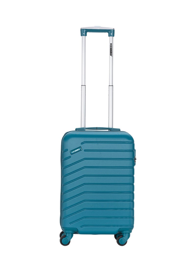 ستارجولد عربة أمتعة ذات 4 عجلات من هاردسايد سبينر مع قفل رقم هانبور باللون الأزرق - Image 1