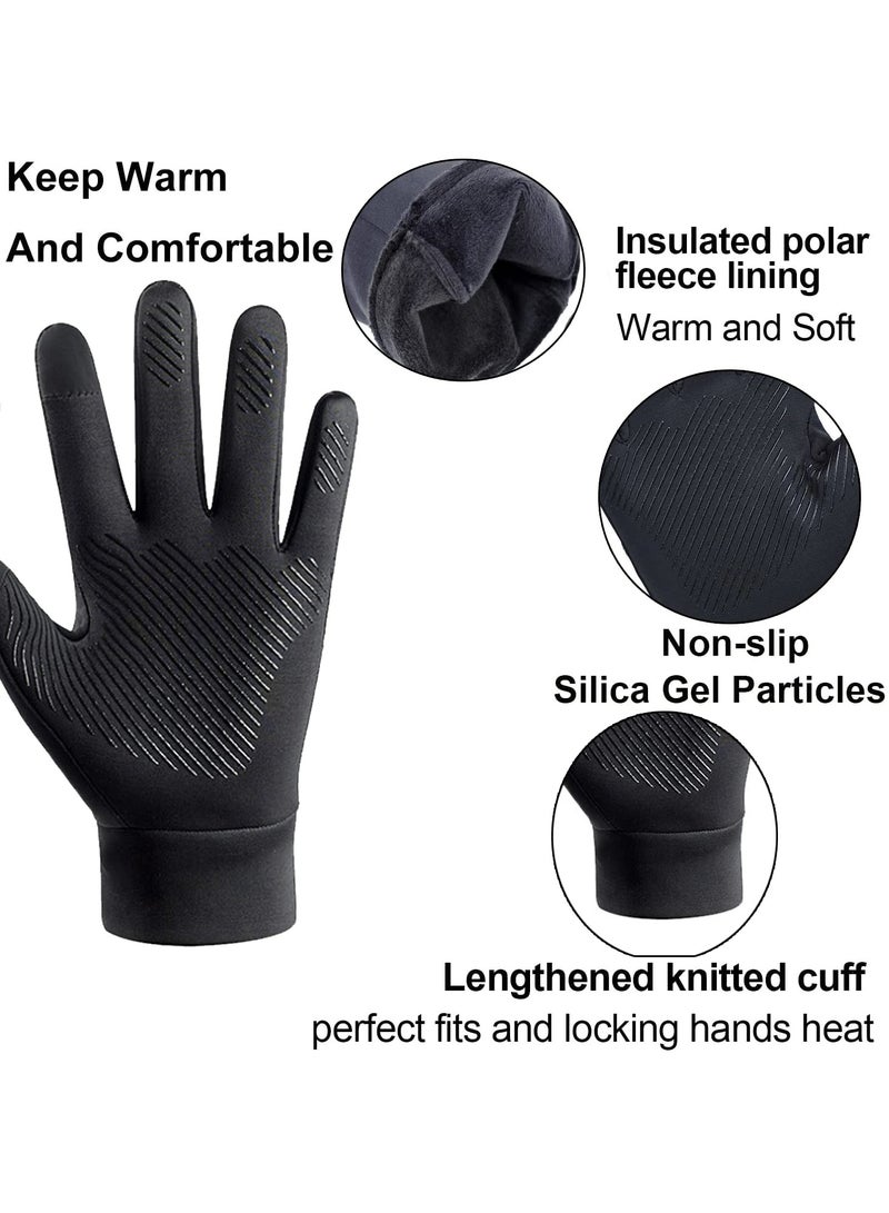 CMGTYYD Winter Gloves, Waterproof Touch Screen Anti-Slip Refrigerator Gloves, Warm Gloves For Men And Women In Cold Weather, Suitable For Running/Cycling/Driving/Hiking/Travel/Work - Image 5