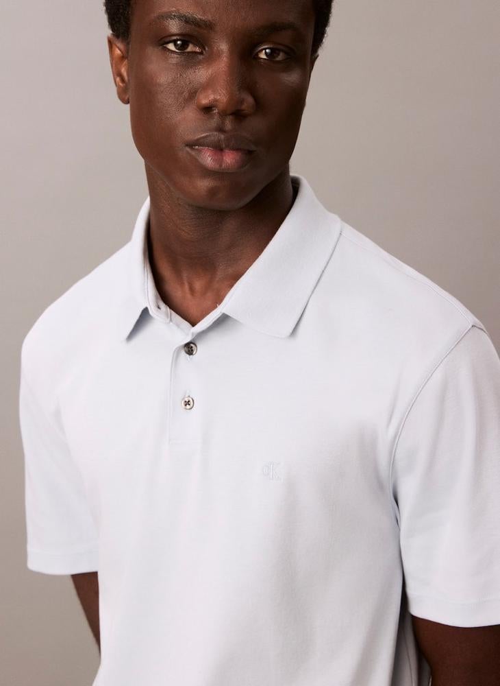 CALVIN KLEIN Cotton Short Sleeve Polo - Image 4
