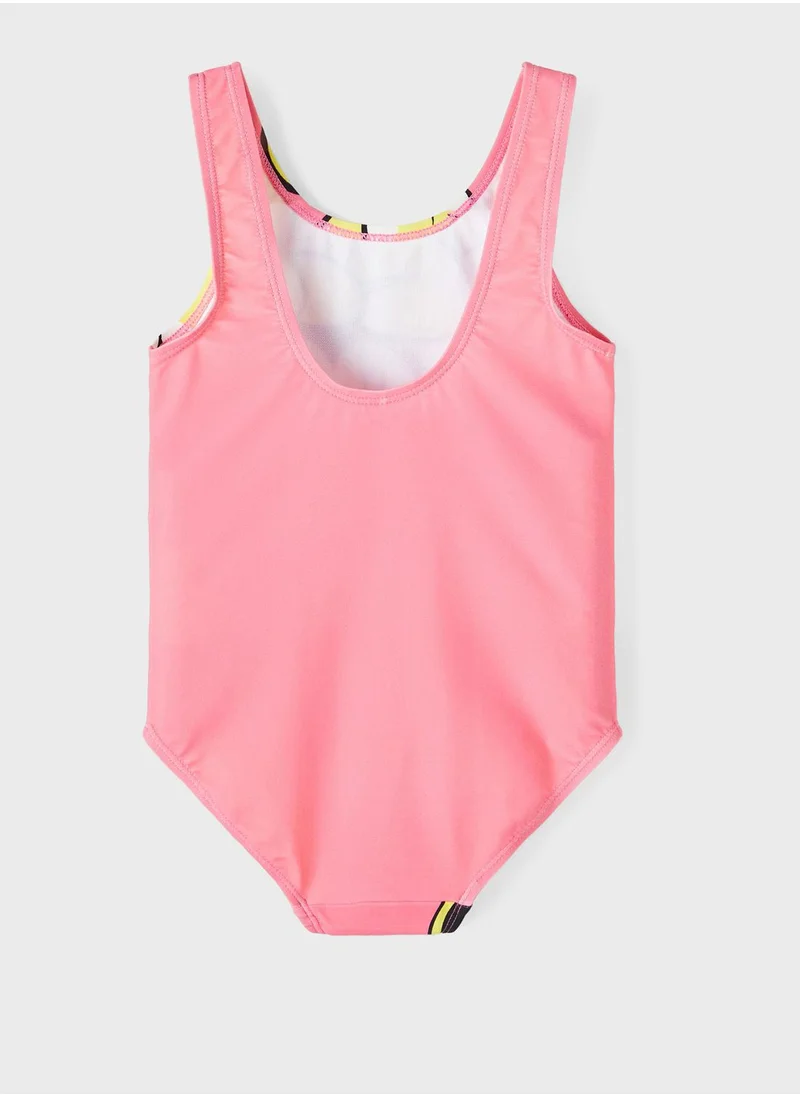 NAME IT Kids Minnie Mouse Print Swimsuit