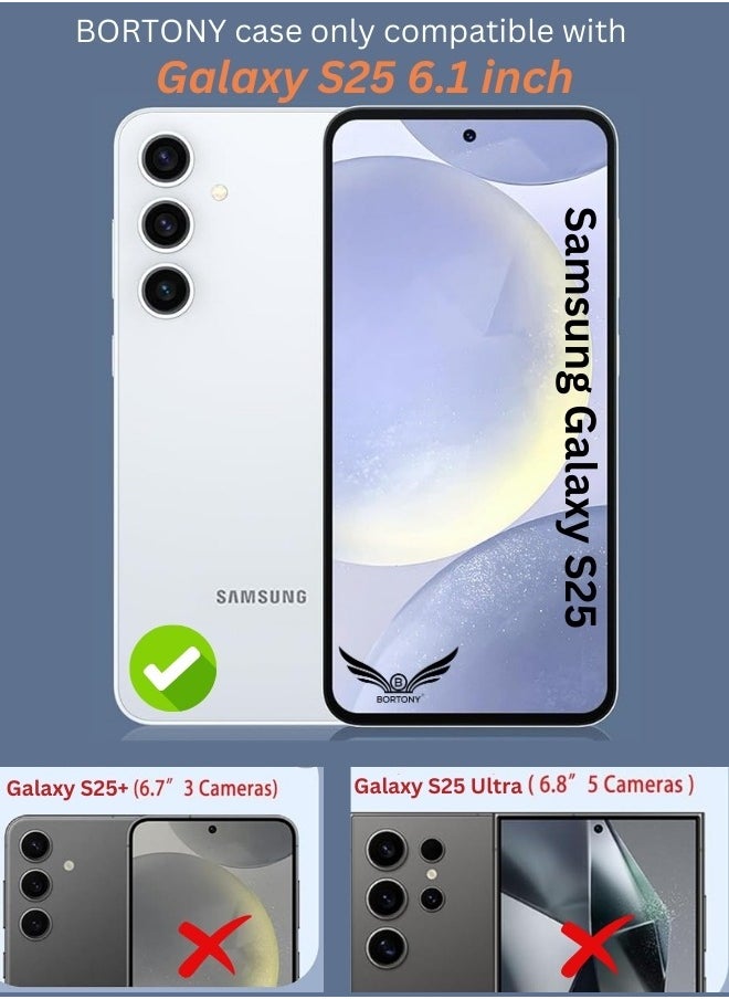 BORTONY - Samsung Galaxy S25 Case Liquid Silicone Gel Rubber Anti Scratch Galaxy S25 Cover Military-Grade Shockproof Protective Case for Samsung Galaxy S25 6.1 Inch - Image 1