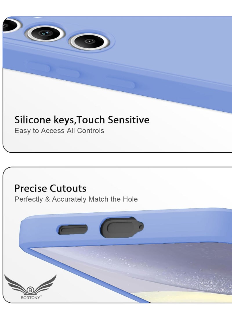 BORTONY - Samsung Galaxy S25 Case Liquid Silicone Gel Rubber Anti Scratch Galaxy S25 Cover Military-Grade Shockproof Protective Case for Samsung Galaxy S25 6.1 Inch - Image 1