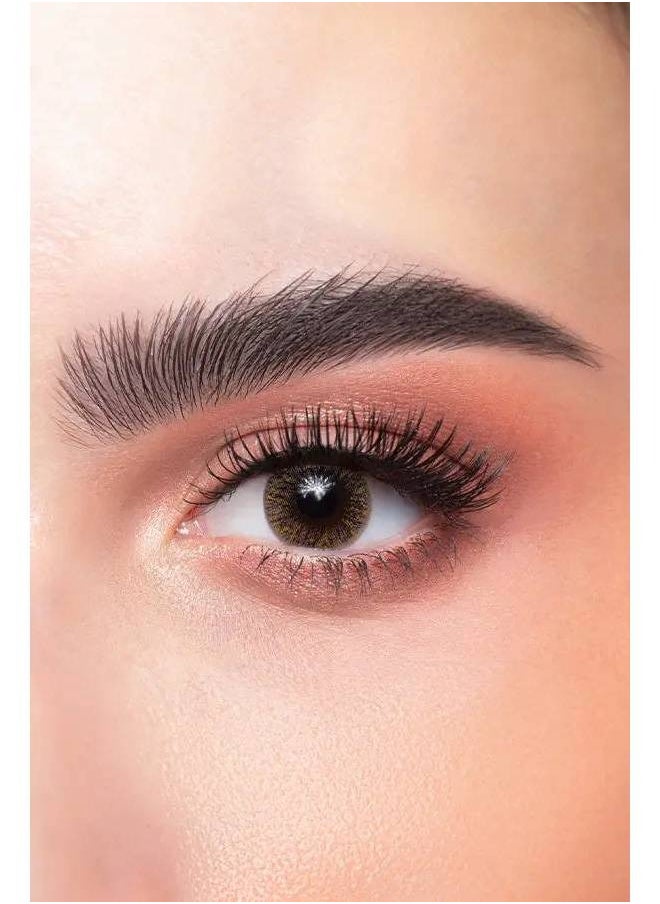 Dahab Natural Brownish 9 Months Disposable, Colored Contact Lenses, Cosmetic Contact Lenses, Brown Contact Lenses, Pack Of 2  - Image 1