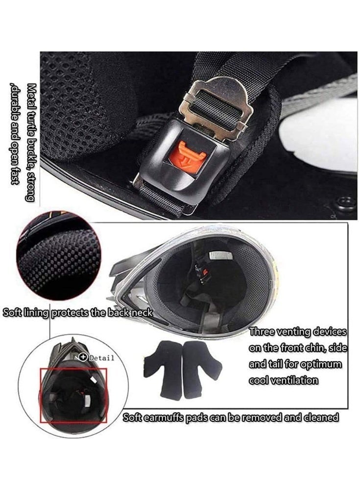 Matte Black Full Face Motocross Helmet Set With Goggles Mask And Gloves Off Road Motorcycle Helmet for Adults And Youth - Image 4