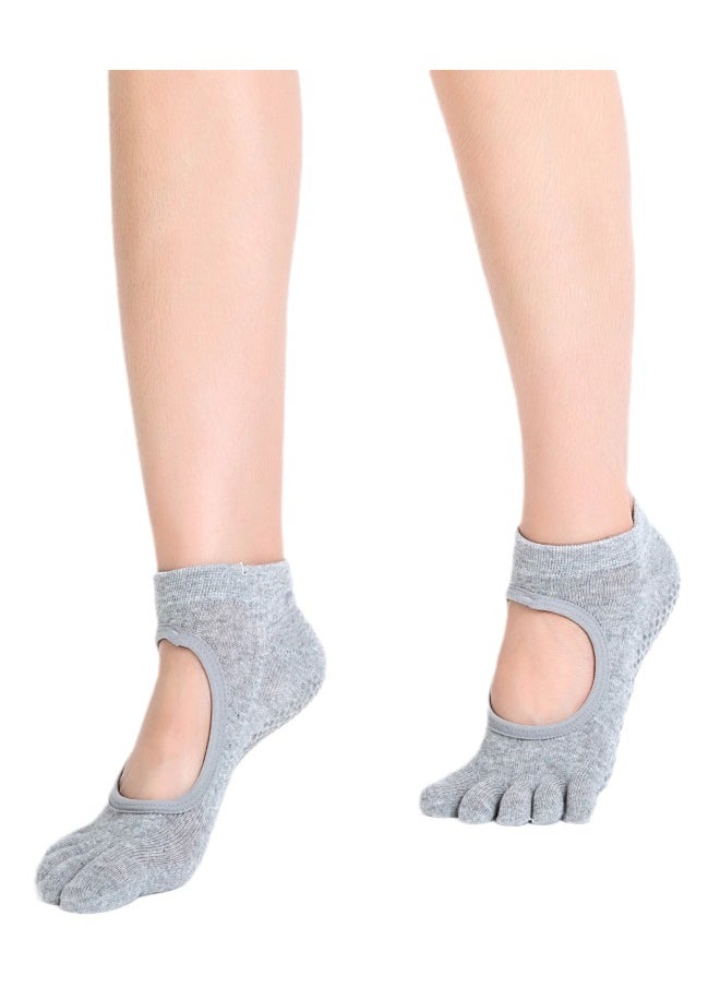 Generic Anti-Skid Breathable Fitness Yoga Socks  - Image 1