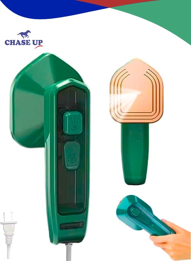 Chase Up Mini Garment Steamer,2-IN-1 Foldable Handheld Travel Steam Iron for Clothes,1100W, 15S Fast Heat-up, 3 Steam Levels Output, Powerful Steamer, Portable Fabric Mini Iron Wrinkle Remover for Home - Image 1