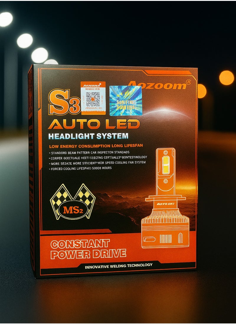 Head light system From Aozoom S3 H4  120 Watts