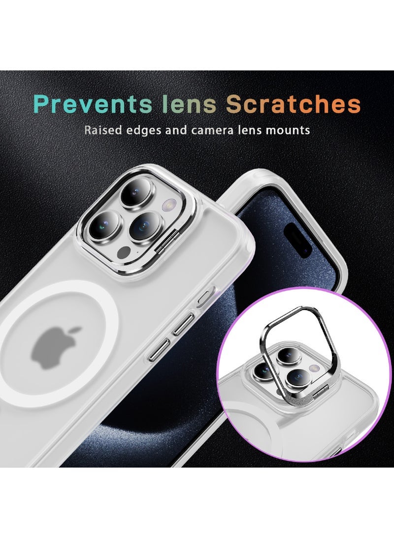 Captaintech Grade MagSafe Case for iPhone 15 Pro - Built-in Stash Stand u0026 Scratch-Resistant Back Cover | Protective Classic Series - Image 3