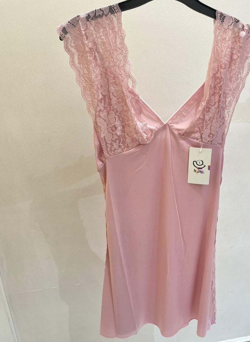 Hyper One Elegant French lace nightgown - Pink - Image 1