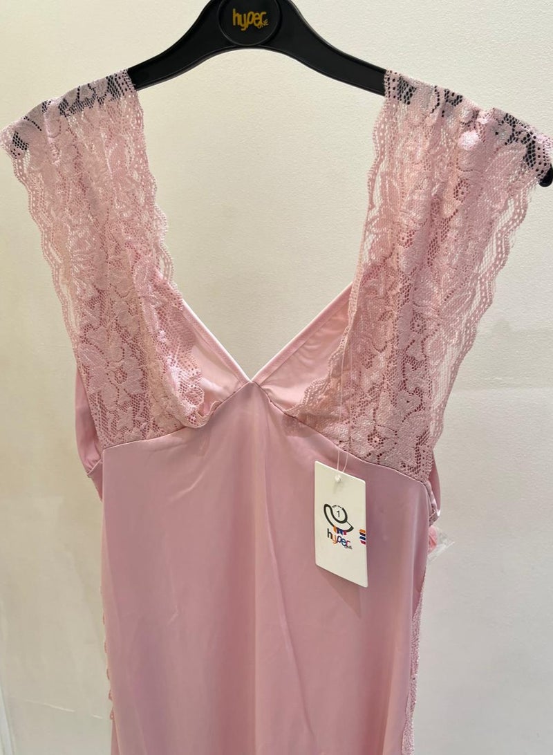 Hyper One Elegant French lace nightgown - Pink - Image 2