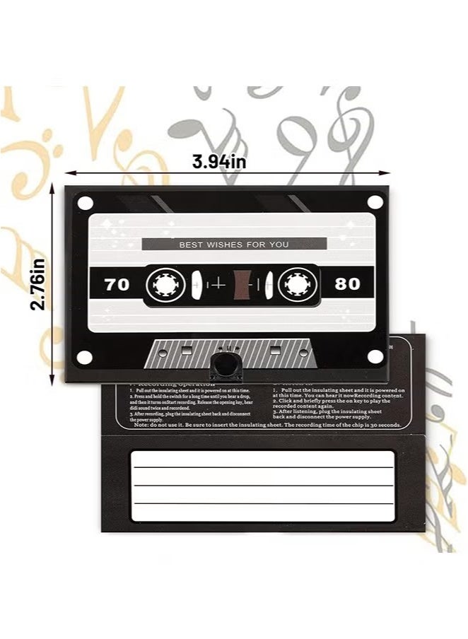 GMORO Voice Greeting Card – 60-Second Personalized Recordable Audio Card with Built-in Playback – Retro Style Talking Sound Card for Birthday, Wedding, and Special Occasions  - Image 4