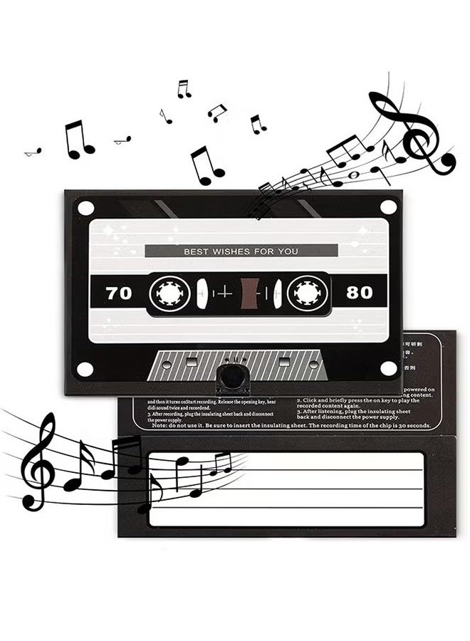 GMORO Voice Greeting Card – 60-Second Personalized Recordable Audio Card with Built-in Playback – Retro Style Talking Sound Card for Birthday, Wedding, and Special Occasions  - Image 1