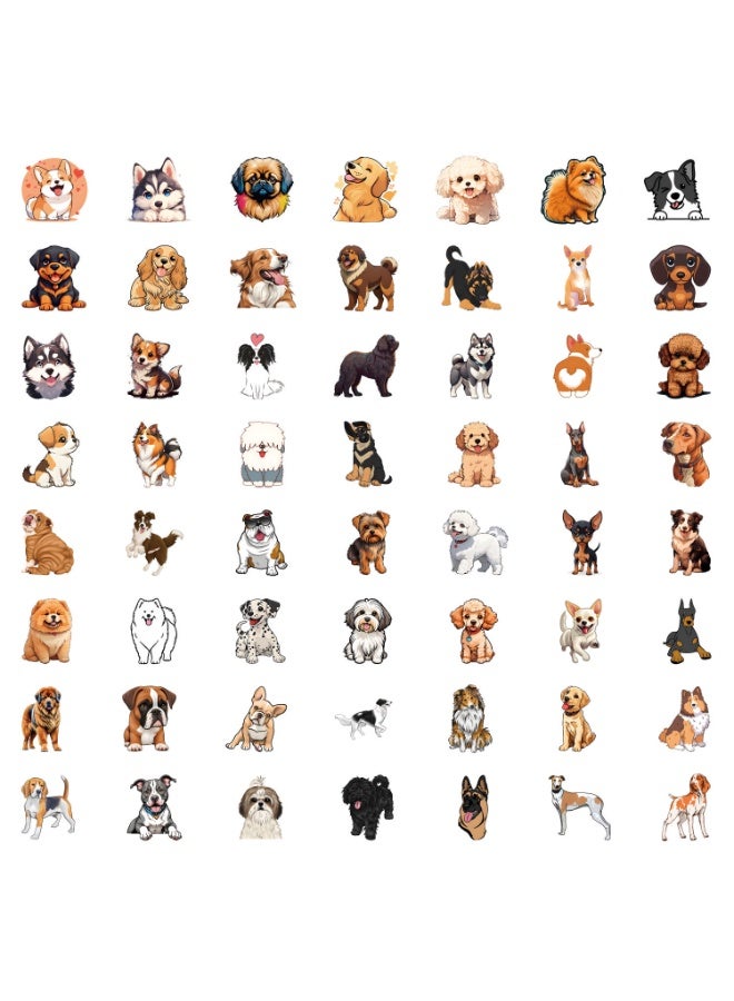 NIBEMINENT 55 Pcs Mixed Dog Deco Kit Waterproof Stickers, High Definition Printing Bright Colors, Suitable for Laptop Skateboard Luggage Water Bottle Guitar DIY - Image 3