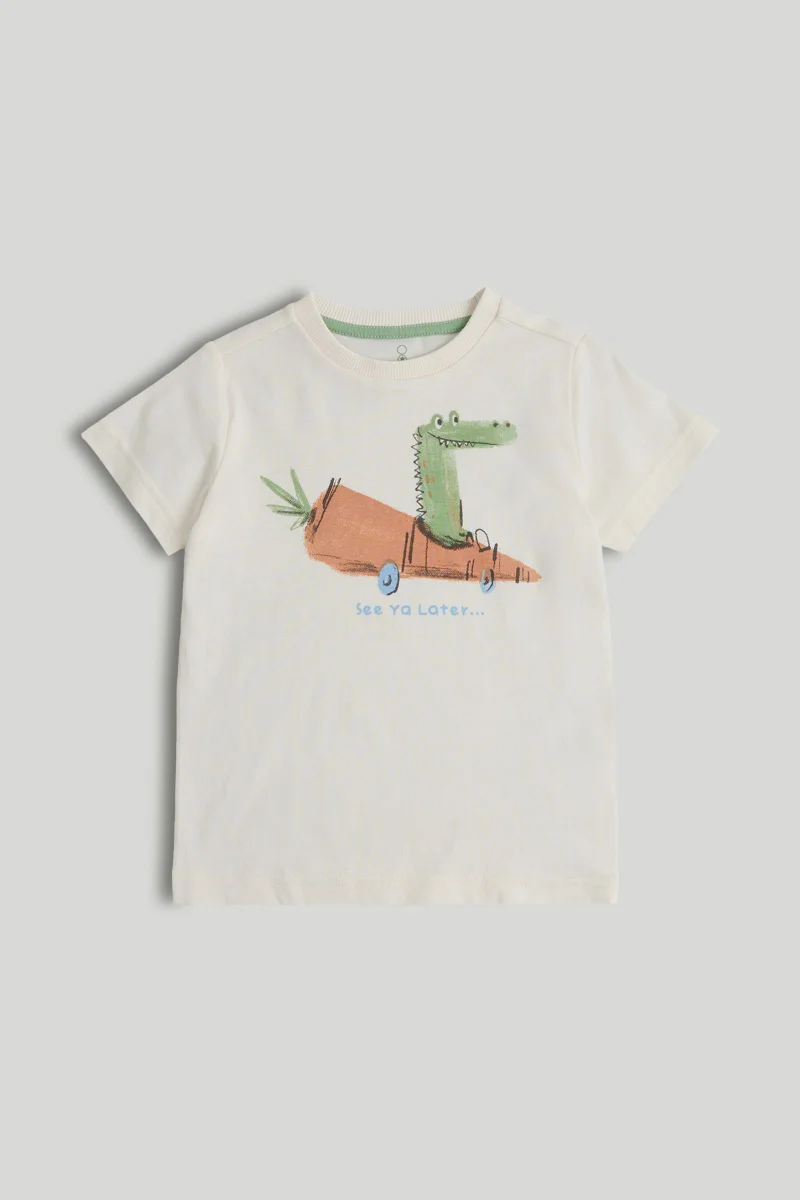 مذركير تيشيرت ديناصور كريمي