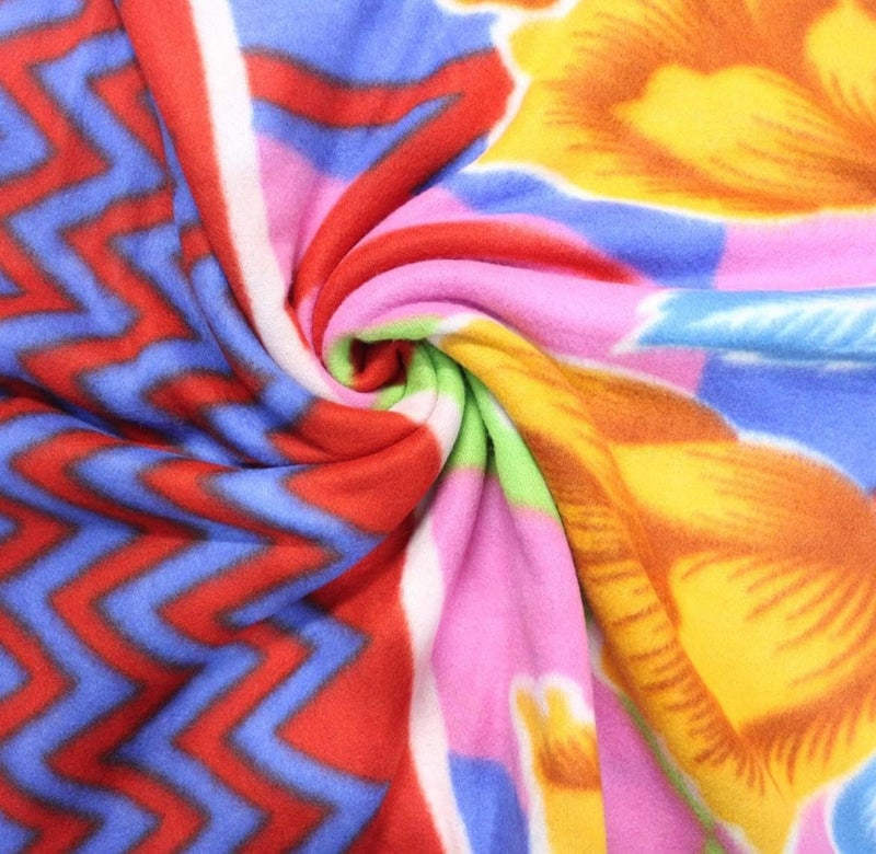 Agirav All Season Multipurpose Polar Fleece Single Bed Printed Assorted Multicolor Lightweight Blanket (Set of 5, 90 x 62 inches)| TC - 260 - Image 3