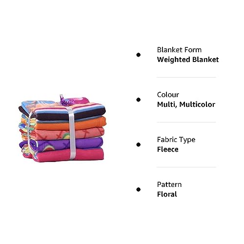 Agirav All Season Multipurpose Polar Fleece Single Bed Printed Assorted Multicolor Lightweight Blanket (Set of 5, 90 x 62 inches)| TC - 260 - Image 5