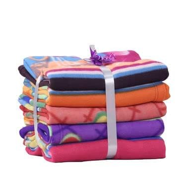 Agirav All Season Multipurpose Polar Fleece Single Bed Printed Assorted Multicolor Lightweight Blanket (Set of 5, 90 x 62 inches)| TC - 260 - Image 1
