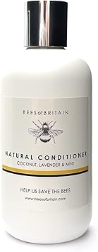 BEES of BRITAIN 99 Natural Conditioner Lavender Mint No SulfatesParabensSilicones pH 55 Sensitive Skin We Donate 5 of our Profit to Save Bees Pollinators 250ml - Image 1