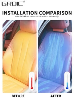GROIC Car Fan with Adjustable Strap, USB Powered Leather Car Fans for Front Rear Seat Passenger,Portable Car Seat Fan with 3 Speeds Strong Wind,Cooling Air Fan for SUV, RV, Office Seats  - Image 4