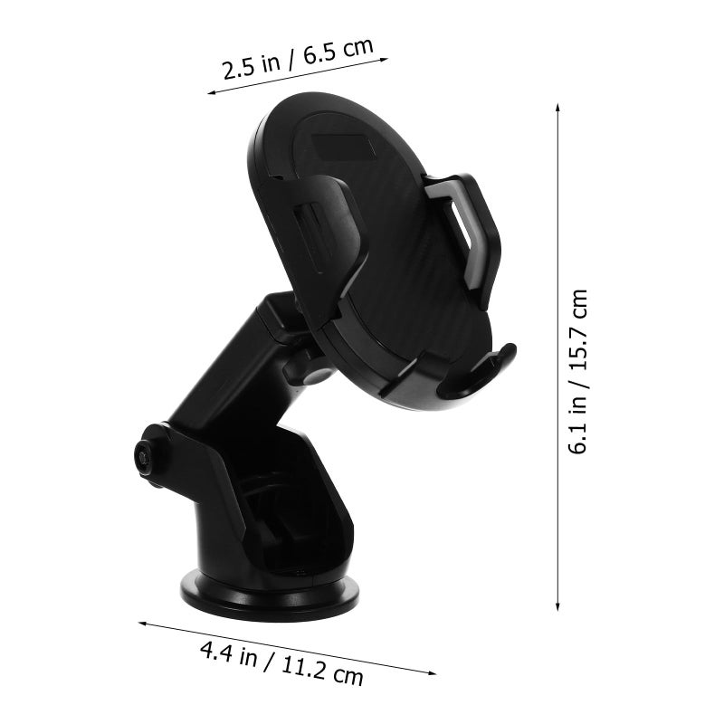 Gray Magnetic Air Vent Phone Mount 360 Rotatable With Extendable Suction Cup Holder - Image 3