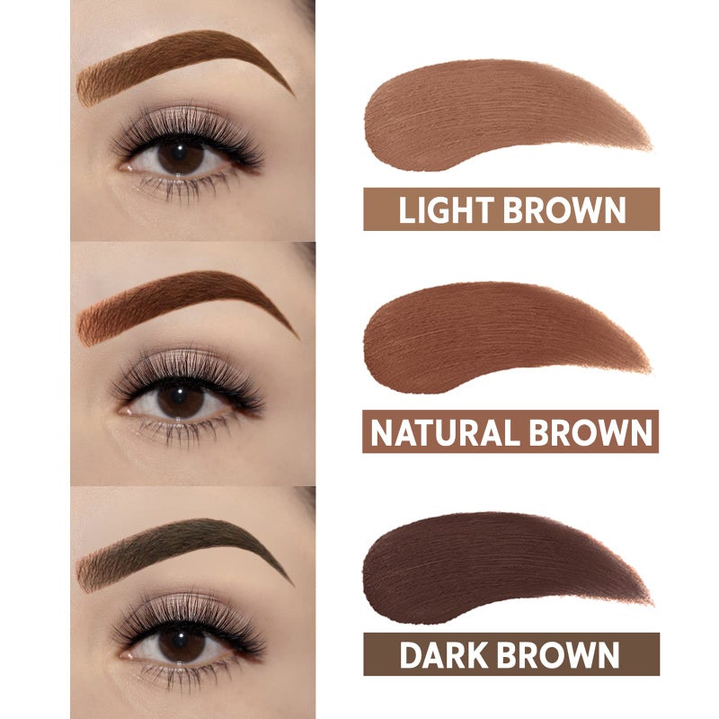 Eyebrow Stamp Stencil Kit One Step Brow Stamp Shaping Kit stamp on eyebrows waterproof Eyebrow Definer Long Lasting Eyebrow Stamp With 10 Reusable Eyebrow Stencils - Image 5