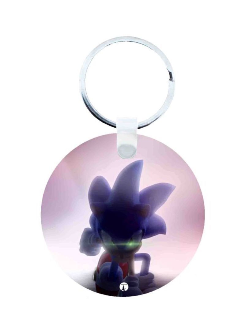 Sonic Printed Keychain Pink/Blue