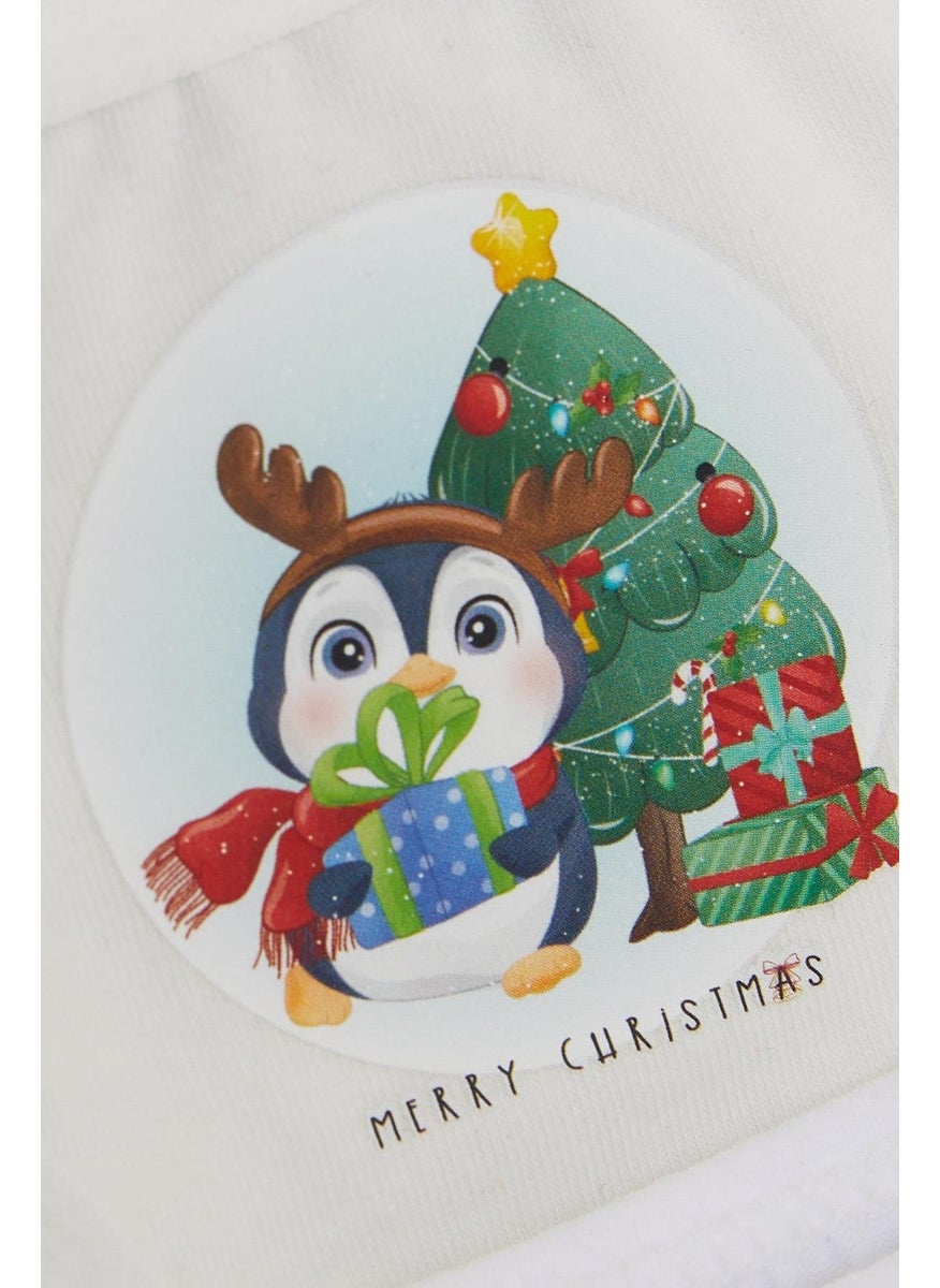 Katamino - Girls Slip 3-Piece Christmas Themed Cute Penguin Printed 1-10 Years Old, Mixed Colors - Image 1