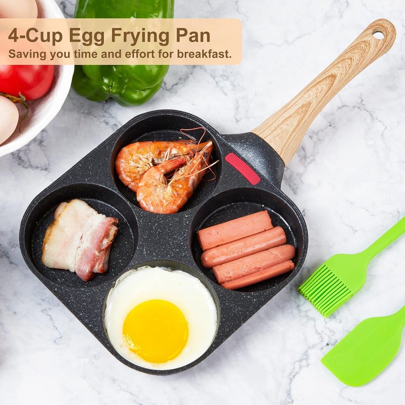 MyLifeUNIT 4-Cup Nonstick Egg Frying Pan for Breakfast and Sandwiches - Image 2