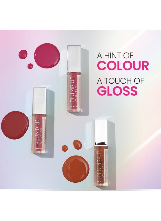 Swiss Beauty - Plump-Up Wet Lightweight Lip Gloss With High Shine Glossy Finish For Fuller And Plump Lips | Shade- Deep Desire, 2Ml| - Image 1