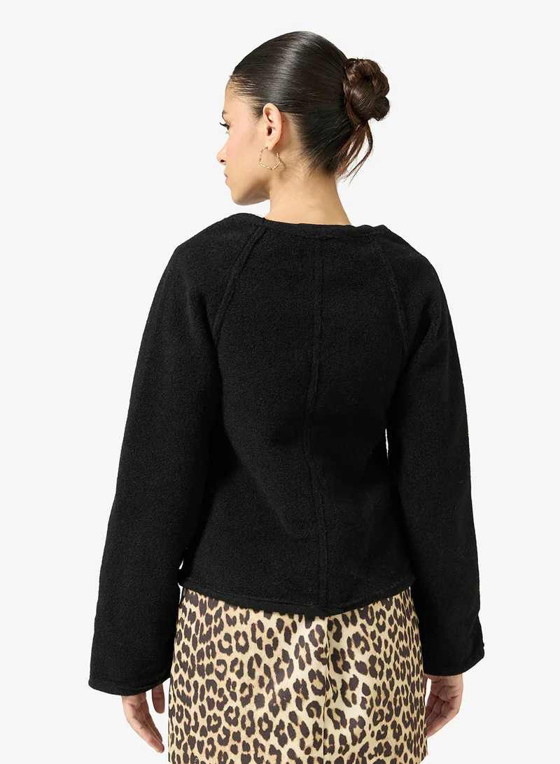 جينجر جاكيت طويل منظم بإبزيم