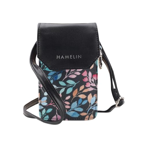 HAMELIN Small Crossbody Mobile Sling Bag for Women |Stylish Phone Pouch with Adjustable Strap |Phone Purse For Women|Versatile Mobile Pouch for Womens | Ideal Gift For Woman| Pastel Vines - Image 1