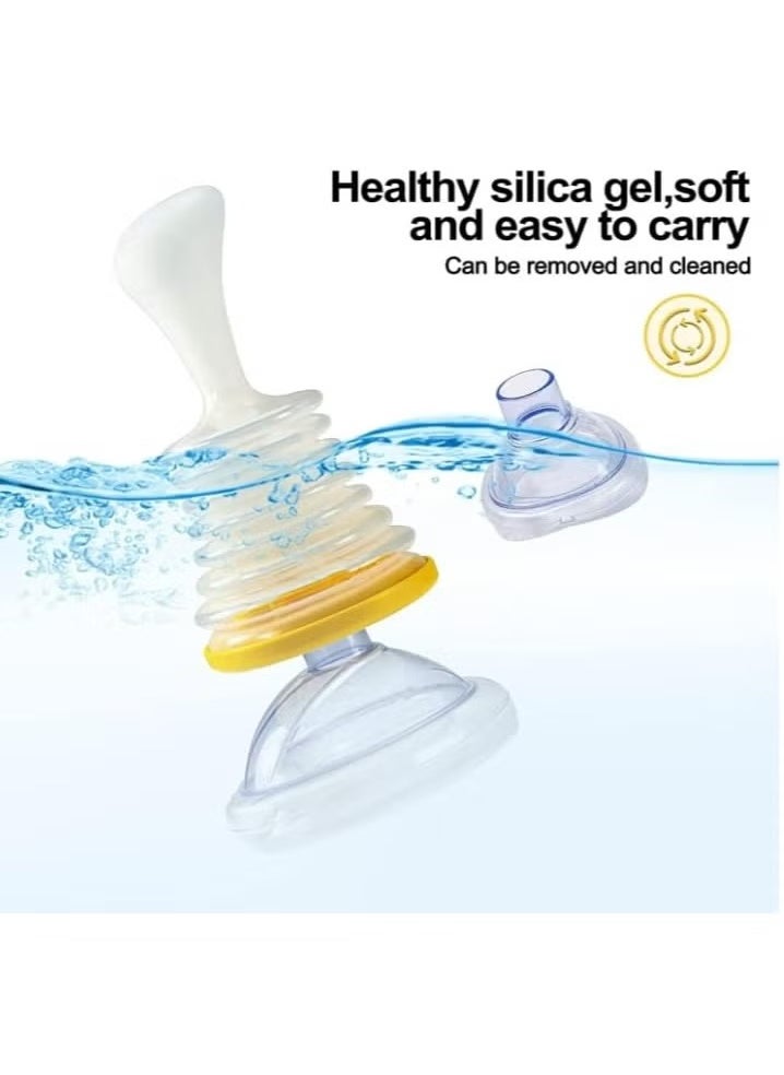 XiuWoo - Portable Suction Rescue Device, First Aid Kit for Kids and Adults, Portable Airway Suction Device for Children and Adults with Two Size Masks - Image 1
