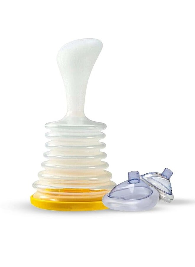 XiuWoo - Portable Suction Rescue Device, First Aid Kit for Kids and Adults, Portable Airway Suction Device for Children and Adults with Two Size Masks - Image 1