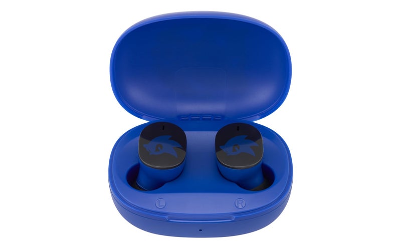 eKids Sonic The Hedgehog Wireless Earbuds with Microphone, Bluetooth Earbuds with Charging Case (Sonic) - Image 1