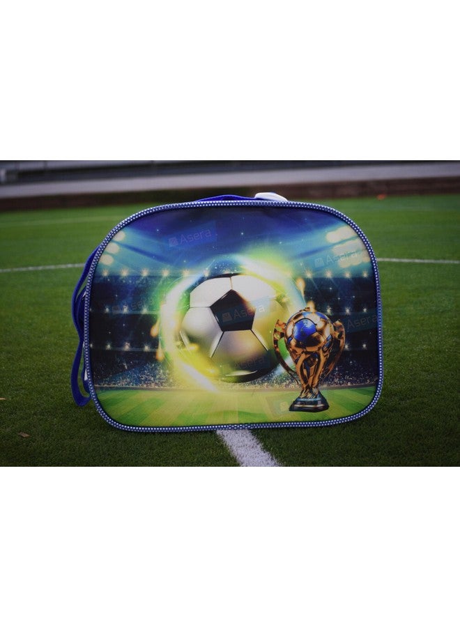 Asera حقيبة سلاينغ هدايا عيد الميلاد من أسييرا مصنوعة من البولي قطن / حقيبة نزهة بتصميم كرتوني للأطفال (مجموعة كرة القدم من 6 قطع)، متعددة الألوان - Image 2