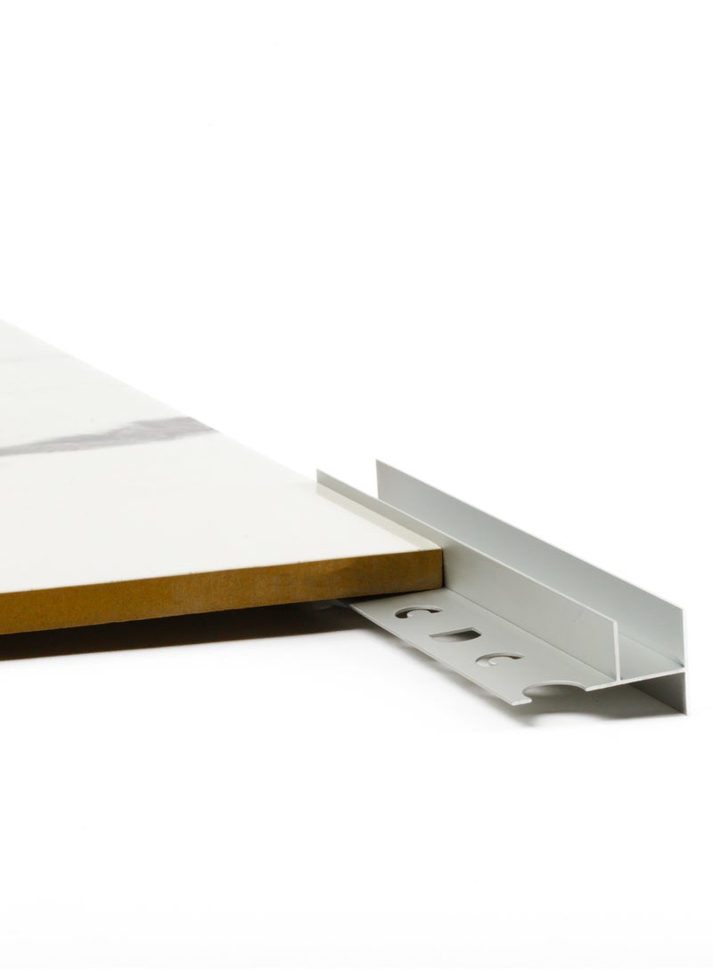 سي دي سي زوايا تثبيت زجاج الشاور مع ميول 14 ملم جروف، الطول: 2.5م ارتفاع: 12ملم - Image 3