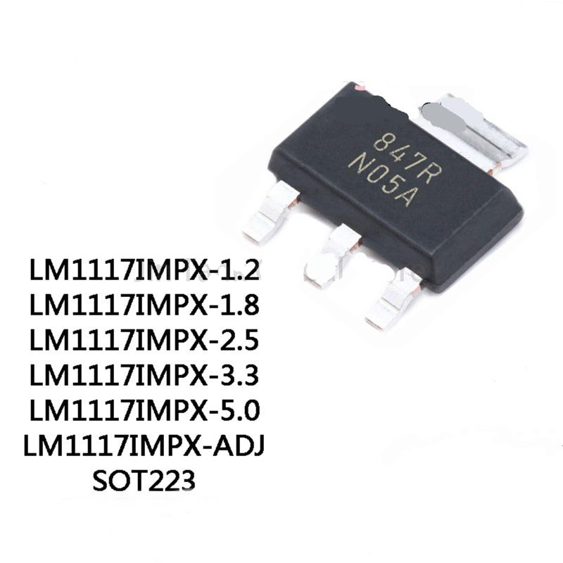 Lm1117impx 2 5 منظم فولت Sot 223 شريحة Ic 10 قطع - Image 3