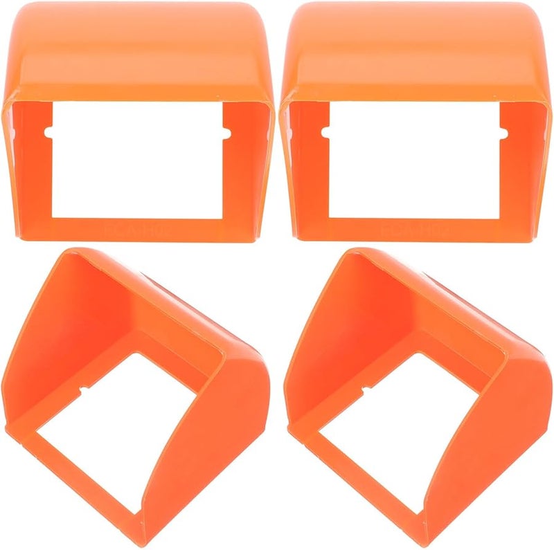 4 قطع صندوق غطاء مخرج كهربائي خارجي مقاوم للمطر واقي جدار بلاستيكي للمفاتيح - Image 1