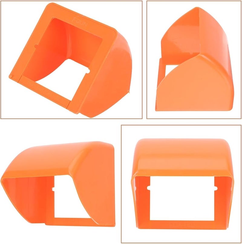 4 قطع صندوق غطاء مخرج كهربائي خارجي مقاوم للمطر واقي جدار بلاستيكي للمفاتيح - Image 4