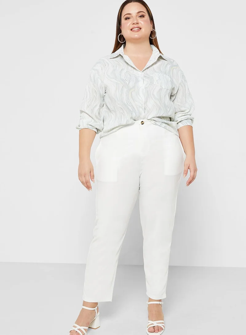 Ella Plus Marble Print Shirt