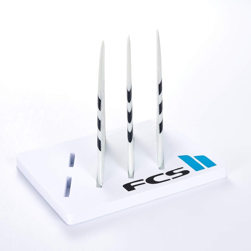 FCS مجموعة زعانف FCS II JW PC Thruster باللونين الأسود والأبيض متوسطة الحجم - Image 4