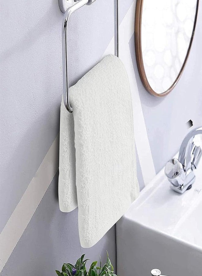 TOALLA 100% Cotton Washcloths - 100 Pack Soft Washcloths for Face & Body - Highly Absorbent - 12 x 12 in - White - Image 5