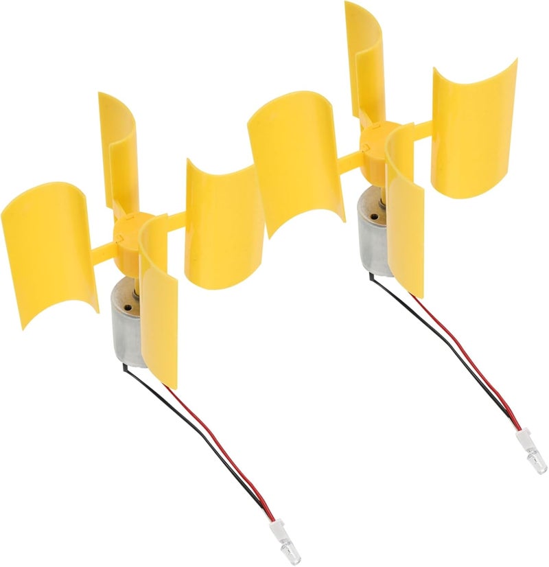 POPETPOP 2pcs Wind Generator Kit for Educational Teaching Model Wind Power Generator Motor Parts Home and Outdoor Use - Image 1