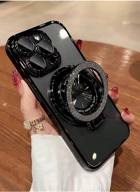 Electroplated Stand TPU iPhone 15 Pro Max Case